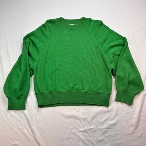 Loulou Studio Green Crew Neck Sweater